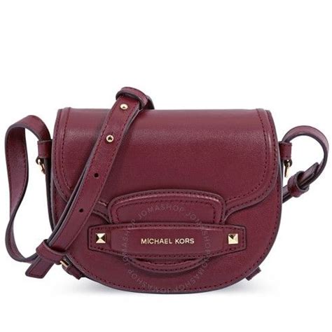 Michael Kors Cary Leather Saddle Crossbody 